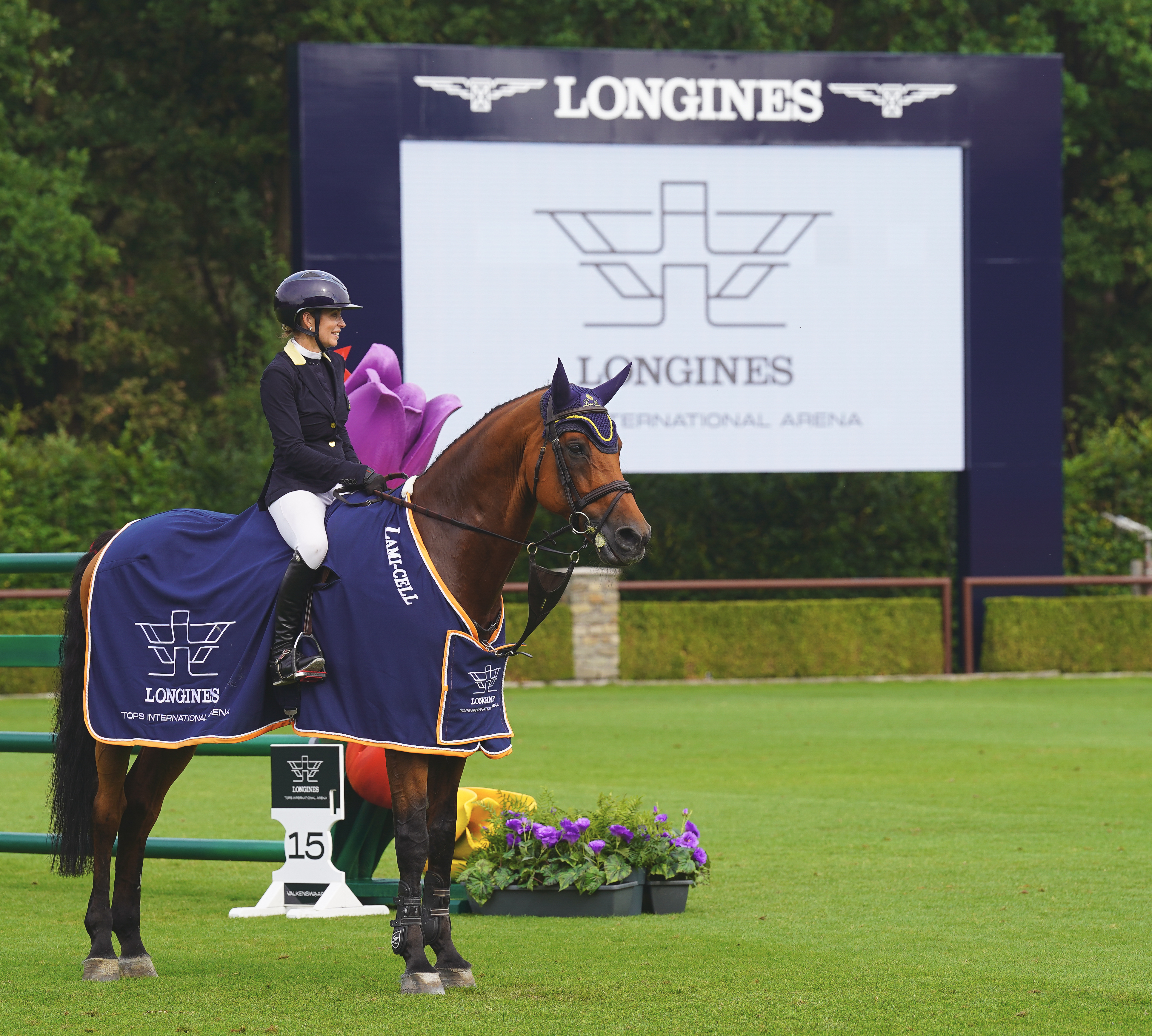 Corelli de Mies third in the CSI4* 1.55m Grand Prix at Longines Tops International Arena